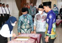 Bupati Banjar Lantik 148 Pejabat, Dedi Kurniadi Camat Mataraman Gantikan Agus Hidayat