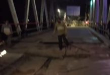 Mengerikan! Kondisi Jembatan Paringin Setelah Pelat Besi Dibongkar dari Lubang di Lantainya
