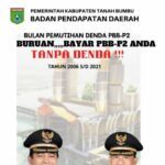 Pemutihan Denda PBB-Perdesaan dan Perkotaan (P2) Berakhir 30 September