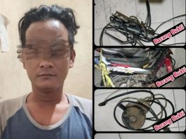 Pencuri Kabel Lampu Pemandu Pesawat di Bandara Syamsudin Noor Ditangkap