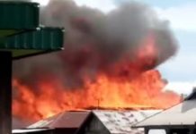 Sembilan Rumah Hangus Terbakar di Desa Tampakang Kabupaten HSU