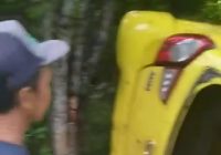 Ayla Kuning Terbalik di Sungkai Baru Kabupaten Banjar