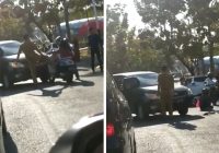 Oknum ASN Tendang Motor Wanita Hingga Terpelanting Gara-gara Nyenggol Mobilnya, Ditangkap Polisi