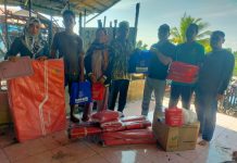 Korban Kebakaran Desa Bunipah Aluh Aluh Dapat Bantuan Famuly Kids, Terpal dan Sembako