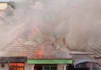 Kosong Ditinggal Kerja, Rumah H Endang di Mabuun Ludes Jadi Arang