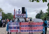 Demo Buruh Banua di Gedung DPRD Kalsel, ini 4 Tuntutannya