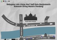 Cek Pengalihan Arus pada 27 Desember di Rangkaian HUT Kota Banjarmasin ke 496