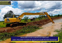 PUPR Kalsel Rehabilitasi Saluran Irigasi Tambak Anyar Banjar