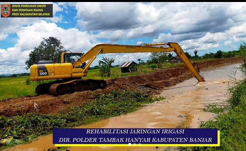 PUPR Kalsel Rehabilitasi Saluran Irigasi Tambak Anyar Banjar