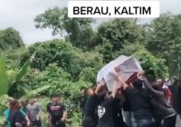 Viral Peti Mati Diarak Pengantar Jenazah yang Berjoget di Berau Kaltim