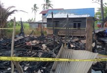 Dini Hari 3 Rumah Terbakar dan Rusak di Desa Lok Buntar RT 01 Kabupaten Banjar