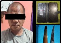 Bawa Senjata Tajam Tanpa Izin dan Sabu Saat Memancing di Sungai, Grandong Diciduk Petugas Polsek Liang Anggang