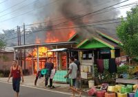 Kebakaran di Desa Teluk Daun Kabupaten HSU Hanguskan 3 Rumah