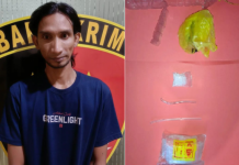 Rumah Jambek di Gang Bakti Teluk Tiram Digeledah Opsnal Banjarmasin Barat, Ditemukan Sabu 4,23 Gram