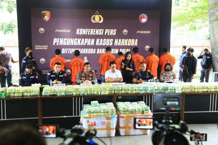 13102022_Pengungkapan kasus narkoba oleh Bareskrim Polri periode September-Oktober 2022. (Istimewa)