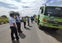 Truk dan Mobil Angkutan Masuk Kota Banjarmasin Dicegat Dishub dan Satlantas