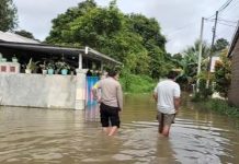 Debit Air di Kelurahaan Mabu'un Tabalong Mendadak Naik, Tagana Siapkan Tenda Pengungsian
