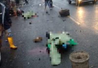 Laka di Depan Pasar Sungkai Kabupaten Banjar Libatkan 2 Pengendara