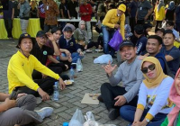 Pegawai Dinas PUPR Provinsi Kalsel Kerja Bakti, Bersihkan Lokasi Pembukaan dan Penutupan MTQN Ke-29 Tahun 2022