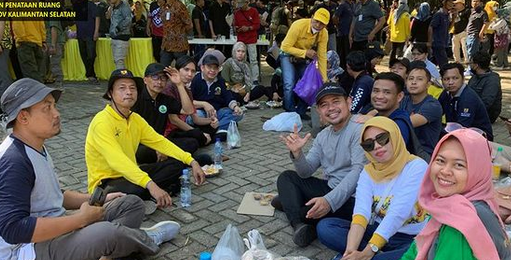 Pegawai Dinas PUPR Provinsi Kalsel Kerja Bakti, Bersihkan Lokasi Pembukaan dan Penutupan MTQN Ke-29 Tahun 2022