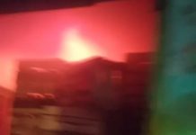 Kebakaran Toko di Pasar Subuh Sekumpul Marpura