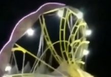 Wahana Permainan di Pasar Malam Ambruk, Pengunjung Panik