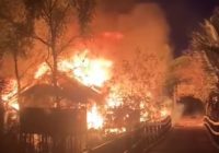 Api Membakar Bangunan di Simpang Warga Kabupaten Banjar