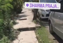 Besi Penutup Trotoar di Jalan Dharma Praja Banjarmasin Digondol Maling, Meski Dekat Rumah Dinas Wali Kota