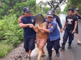 Sempat Berontak, ODGJ di Jalan Mahir Mahar Palangkaraya Digiring Tim Kolaborasi 112