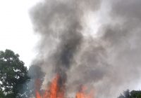 Diduga Konslet, Rumah Guru Syar'i dan Satu Sepeda Motor di Desa Banyu Tajun Hilir Amuntai Hangus Terbakar