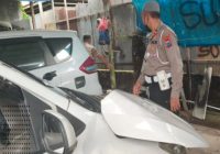 Satlantas Banjar Temukan Mobil Penabrak Bentor di Simpang 4 Sekumpul di Sebuah Bengkel