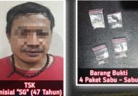 Residivis Narkoba Digerebek di Penginapan Jalan Kasturi Banjarbaru