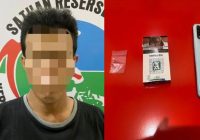 Pemuda Kotabaru Diamankan Satres Narkoba Polres Tanah Bumbu di Gang Hidayatullah Desa Bersujud