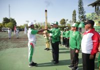 Kirab Api Obor Porprov Kalsel Ke XI Sampai di Tanah Bumbu