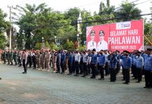 Peringatan Hari Pahlawan di Banjar Khidmat, Bupati Bacakan Sambutan Menteri Sosial