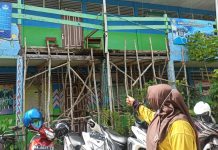 Miris! SDN Kelayan Barat 2 Banjarmasin Hampir Ambruk Sejak 2019