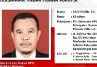 Eks Plt Sekretaris KPU Sukamara Masuk DPO