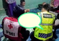 Badut Ditusuk di Perempatan Sekumpul Kabupaten Banjar