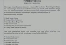 Viral Gara-Gara Bau Ketek Mahasiswa, Dosen Keluarkan Surat Edaran
