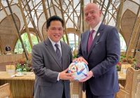 Erick Thohir Banggakan Bola Buatan Indonesia di Piala Dunia Qatar 2022