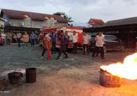 Satpol PP Damkar Tanbu Latih Pegawai BRI Gunakan APAR