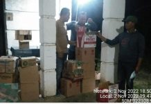 Satpol PP Damkar Tanbu Sita Puluhan Dus Minuman Beralkohol