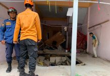 Lantai Ruko di Jalan Telawang Amblas, Penghuni Sebut Tak Ada Tanda Apa pun Sebelumnya