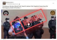 Cek Fakta Video Bendera Merah Putih Dibakar di Australia
