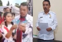 Viral Pria Berbatik PGRI Sawer Biduan di Atas Panggung, Berujung Minta Maaf