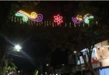 Keren! Jalan Hasanuddin HM Diterangi Lampu Hias Warna-warni Mempercantik Kota Lama