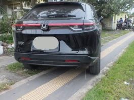 Banyak Trotoar Rusak Akibat Jadi Parkir Mobil, Dishub dan Polresta Banjarmasin Turun Tangan