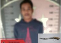 Ngamuk Bawa Sajam di Simpang Empat Gerilya, Pemuda Diamankan Polsek Banjarmasin Selatan