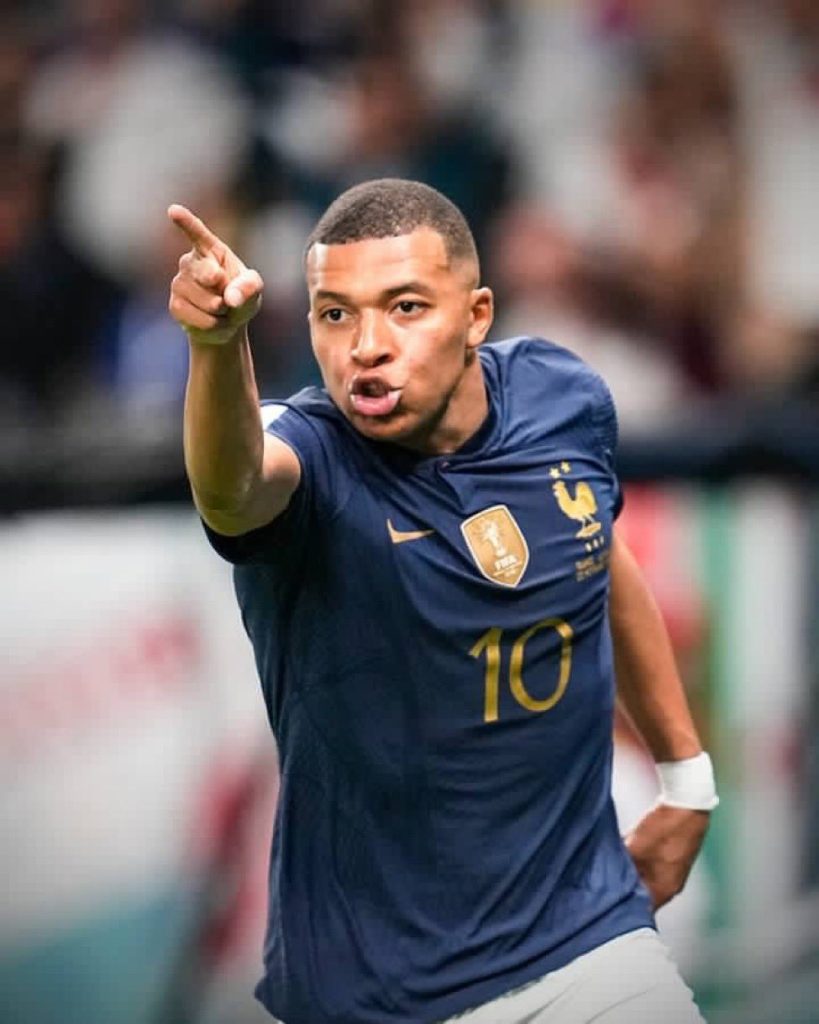Pemain Prancis, Kylian Mbappe.(twitter.com@Crypto__Diva)