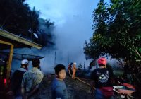 Rumah Masliani di Desa Batang Kulur Kanan HSS Hangus Terbakar